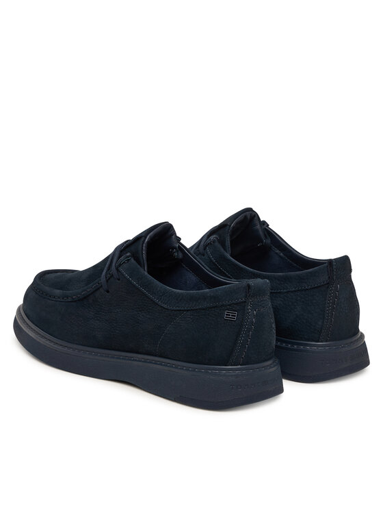 Tommy Hilfiger Tommy Hilfiger Półbuty Comfort Nubuck Moc Toe Shoe FM0FM05975 Granatowy