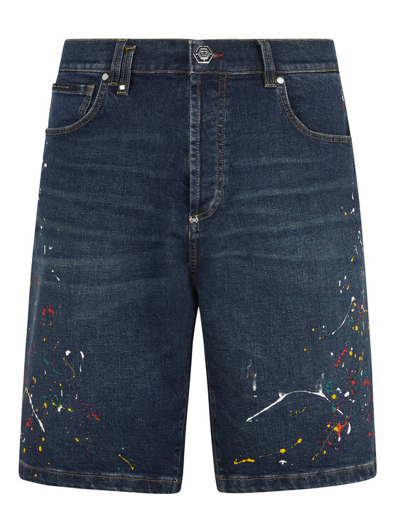 PHILIPP PLEIN PHILIPP PLEIN Szorty jeansowe 29790 Regular Fit