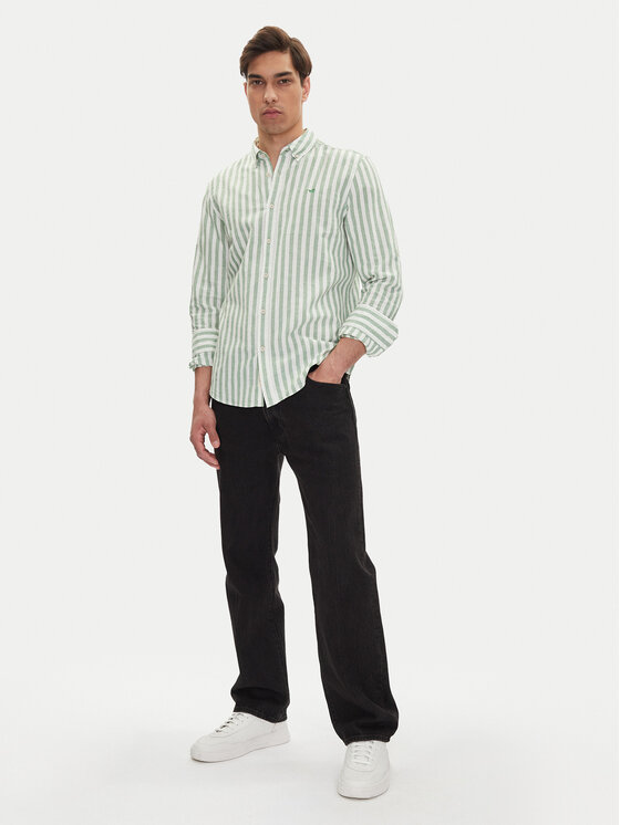 Mustang Mustang Koszula Rawlins 1016249 Zielony Slim Fit