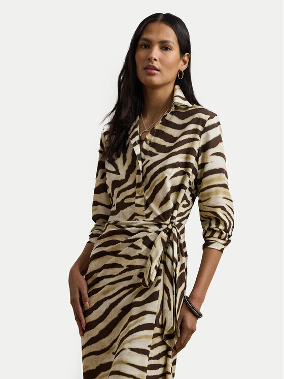 LAUREN RALPH LAUREN LAUREN RALPH LAUREN Rochie tip cămașă 200970833001 Bej Regular Fit