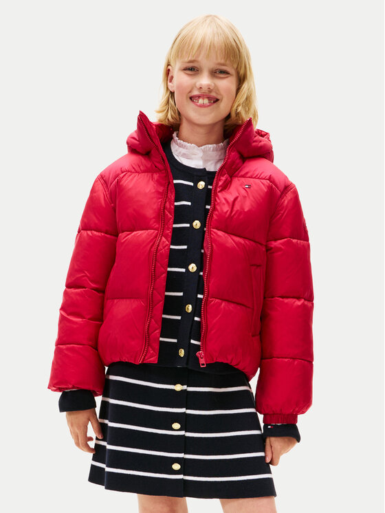 Tommy Hilfiger Tommy Hilfiger Télikabát KG0KG08759 S Piros Regular Fit