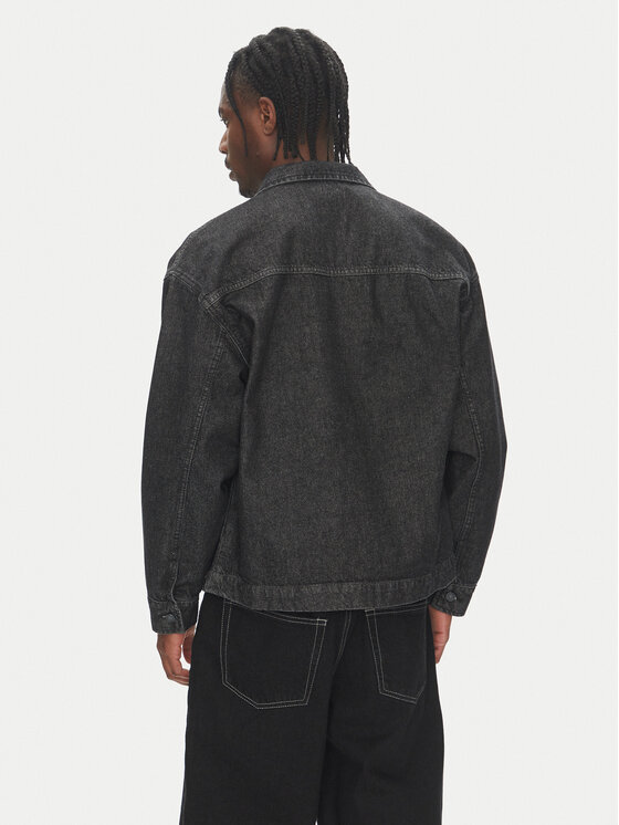 DC DC Džínsová bunda Pit Crew Jacket ADYJK03206 Čierna Boxy Fit