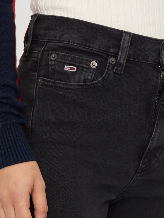 Tommy Jeans Tommy Jeans Traperice Sylvia DW0DW19910 Crna Flare Fit