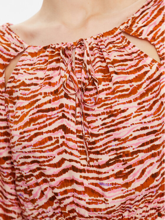 Sisley Sisley Φόρεμα καθημερινό 4KINLV034 Έγχρωμο Regular Fit