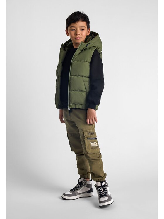 minoti minoti Kamizelka 27gilet78 Khaki Regular Fit