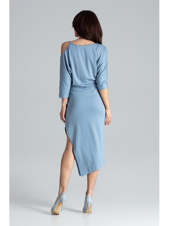 Lenitif Lenitif Vestito K479 Blu Regular Fit