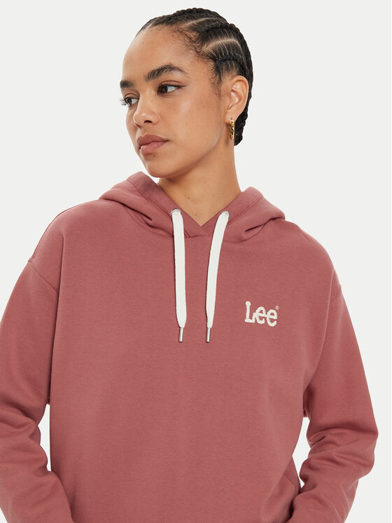 Lee Lee Mikina Essential 112355152 Růžová Relaxed Fit