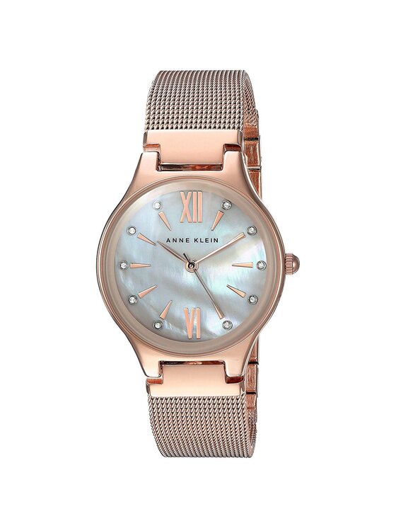 Anne Klein Anne Klein Zegarek AK/2418BMRG Różowe złoto