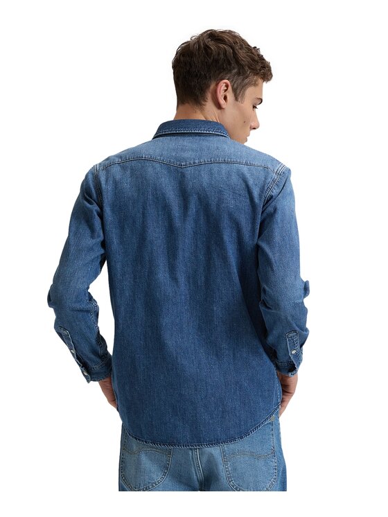 Lee Lee Koszula jeansowa 112376547 Niebieski Regular Fit