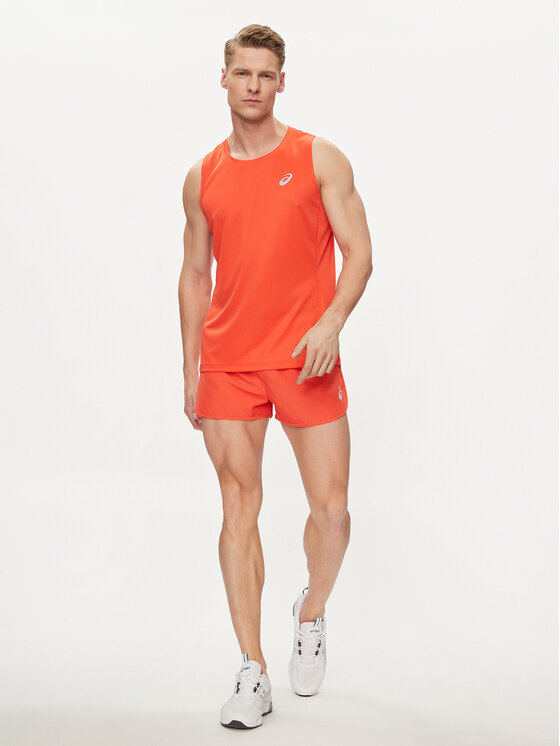 Asics Pantaloncini sportivi Core Split 2011C343 Rosso Regular Fit Modivo