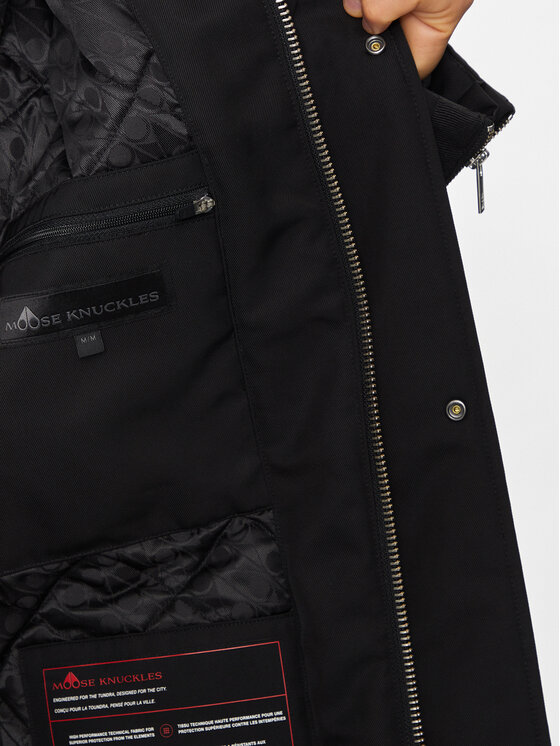 Moose Knuckles Moose Knuckles Parka Garson M33MP244 Czarny Regular Fit