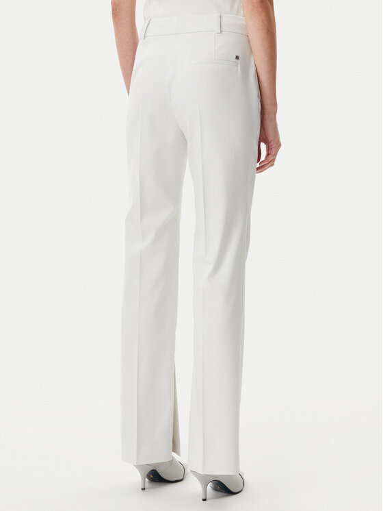 HUGO HUGO Hlače Hambori 50537747 Bijela Slim Fit