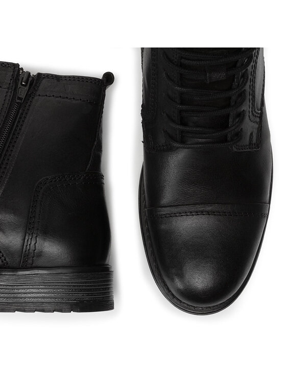 Jack&Jones Jack&Jones Μπότες Russel Leather 12155999 Μαύρο
