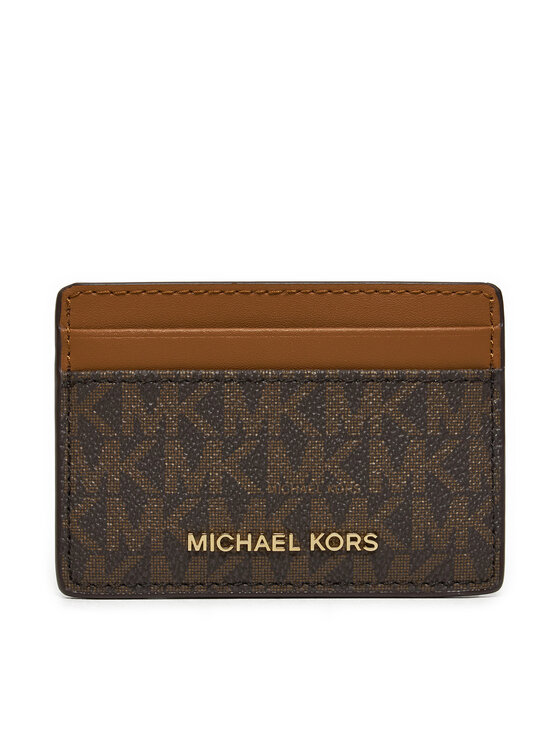 MICHAEL Michael Kors MICHAEL Michael Kors Pouzdro na kreditní karty 32F1GJ6D0B Hnědá