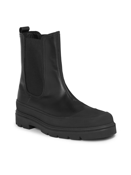 Calvin Klein Calvin Klein Kotníková obuv s elastickým prvkem Chelsea Boot High HM0HM01215 Černá