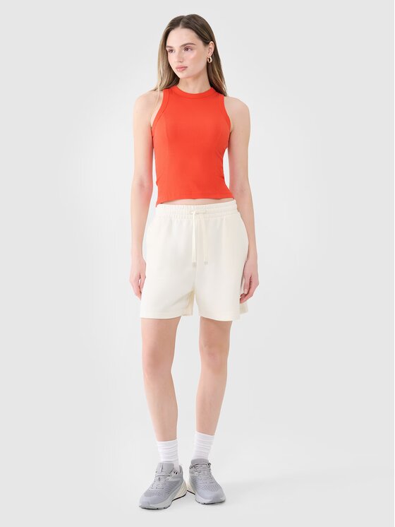 4F 4F Top 4FWSS25TSLEF119-62S Czerwony Slim Fit