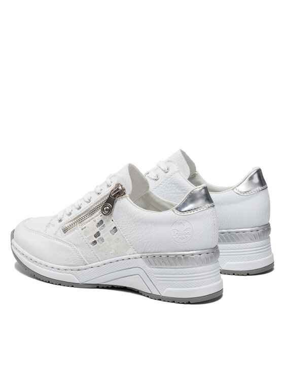 Rieker Rieker Sneakersy N4322-80 Bílá
