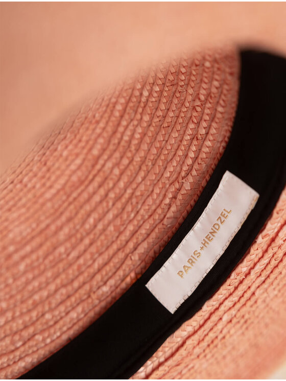 Paris+Hendzel Paris+Hendzel Kapelusz Pink Wide Brim Canotier Różowy