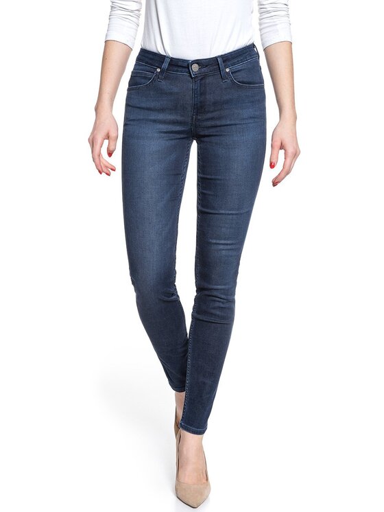 Lee Lee Jeansy SCARLETT Niebieski Skinny Fit
