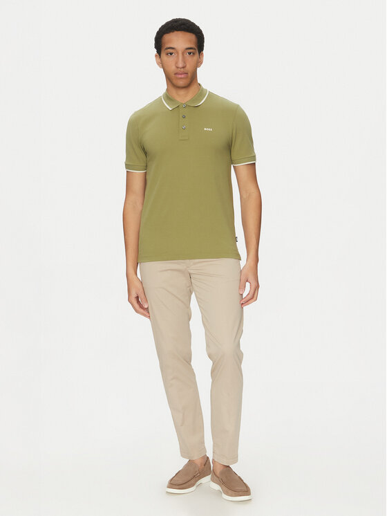 BOSS BOSS Polo Parlay 190 50494697 Zelena Regular Fit