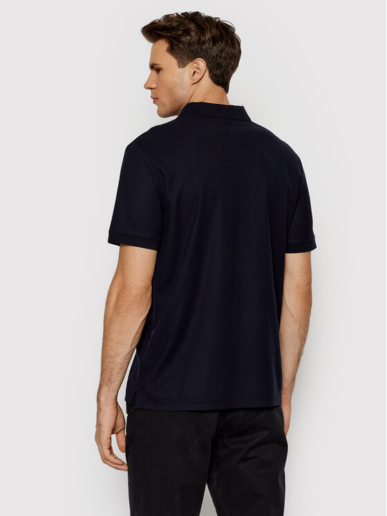 Calvin Klein Calvin Klein Pólóing Refined Pique Chest K10K102964 Sötétkék Regular Fit
