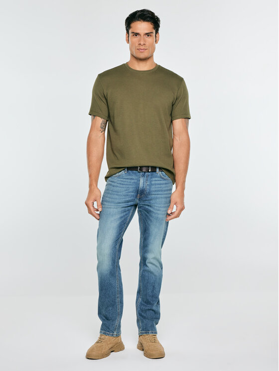 BIG STAR BIG STAR T-Shirt MIKES Zielony Comfort Fit