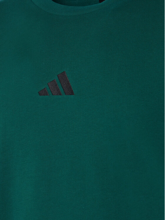 adidas adidas Majica Essentials Small Logo JF1096 Zelena Regular Fit