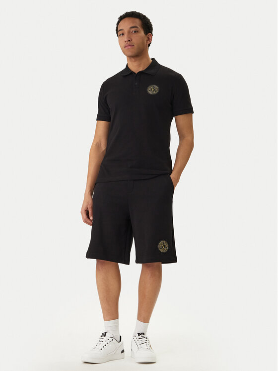 Versace Jeans Couture Versace Jeans Couture Polo 80GAGT19 CJ01T Melns Regular Fit