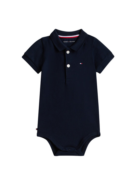 Tommy Hilfiger Tommy Hilfiger Детско боди Essential KN0KN02372 Син