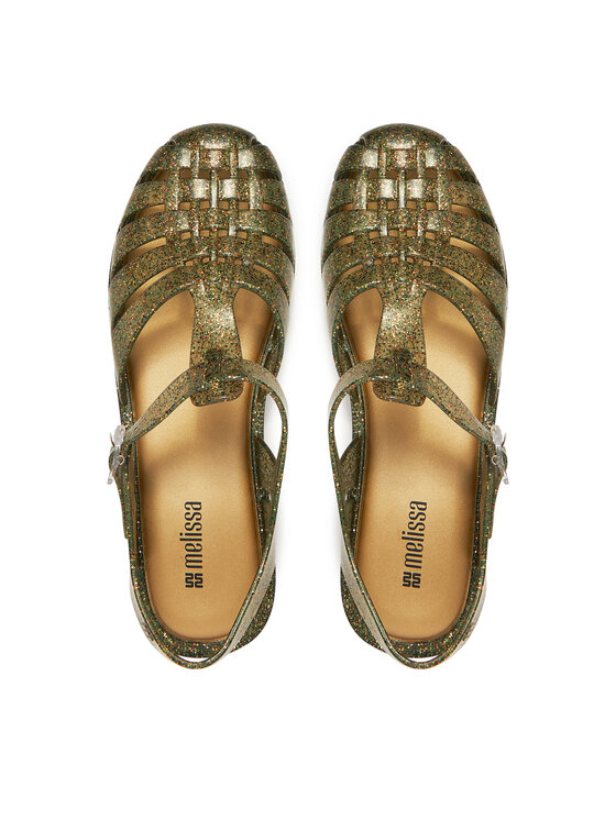 Melissa Melissa Sandały Melissa Possession Shiny Ad 33520 Złoty