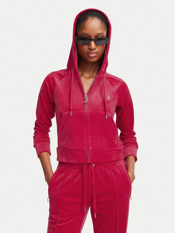 Juicy Couture Juicy Couture Bluza Madison  JCWA122001 Czerwony Slim Fit