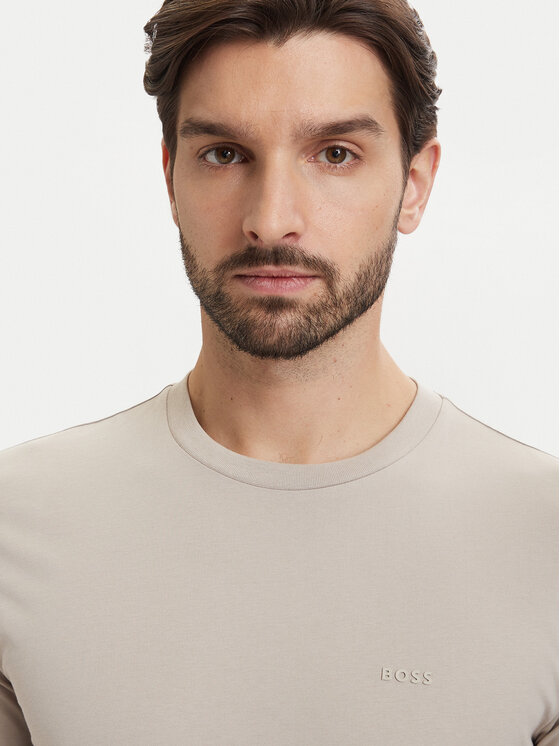 BOSS BOSS Tričko Thompson 01 50468347 Svetlo béžová Regular Fit