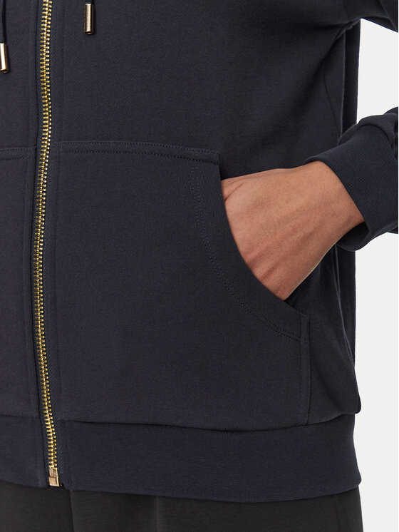 Fracomina Fracomina Sweatshirt FP24WT9001F40001 Dunkelblau Regular Fit