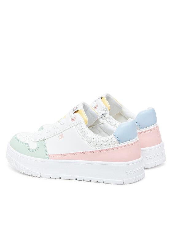 Tommy Hilfiger Tommy Hilfiger Снікерcи Low Cut Lace-Up Sneaker T3A9-33740-1355 S Білий
