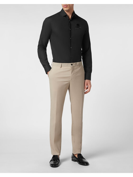 PHILIPP PLEIN PHILIPP PLEIN Pantaloni di tessuto 1357 Beige Regular Fit