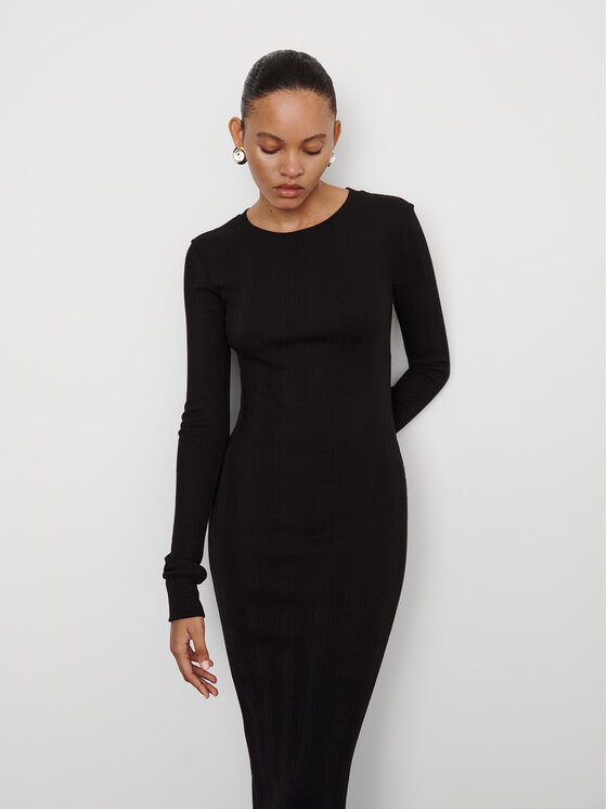 La Mania La Mania Sukienka codzienna WILLOW Czarny Classic Fit