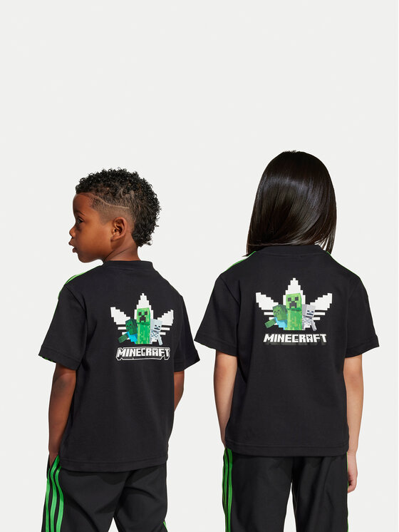 adidas adidas Marškinėliai Minecraft JW5330 Juoda Loose Fit