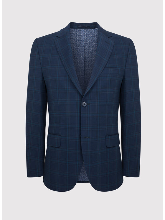 Pako Lorente Pako Lorente Marynarka P23SP-3G-009 Granatowy Slim Fit