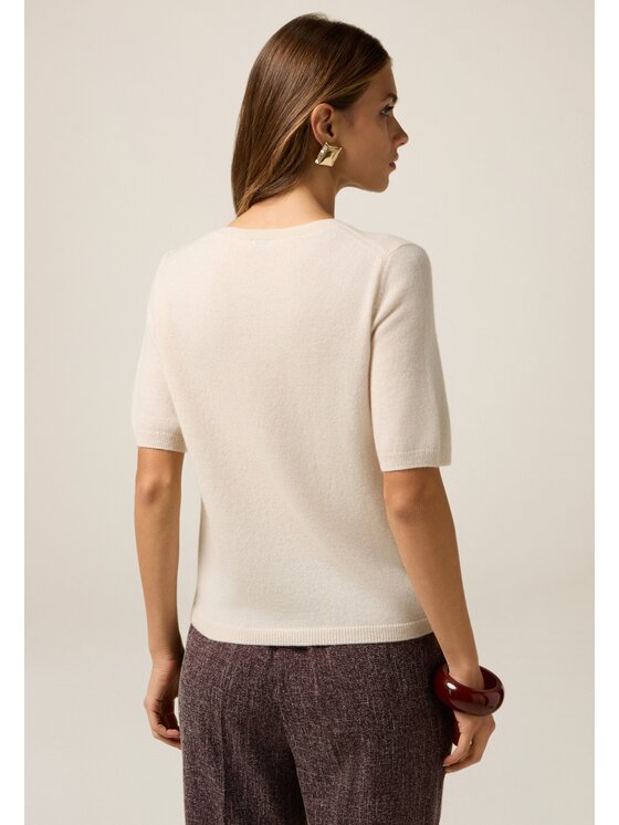 Oltre Oltre Maglione M368E001935N002 Bianco Slim Fit