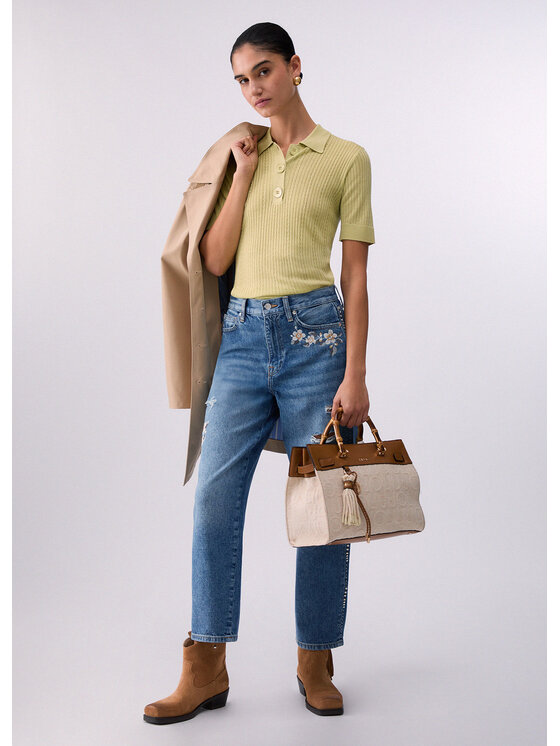 Liu Jo Liu Jo Jeansy UA6196D485478997 Fioletowy Regular Fit