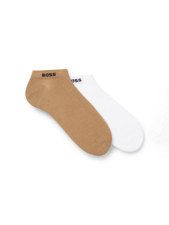 Set de 2 perechi de șosete medii pentru bărbați Boss 50467730 Maro