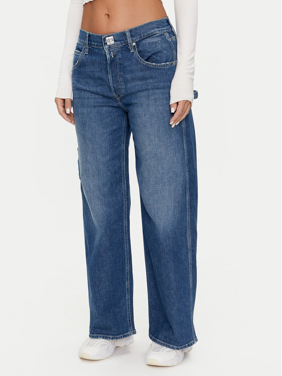 REPLAY Replay Blugi WA526 .000.773 761 Bleumarin Wide Leg