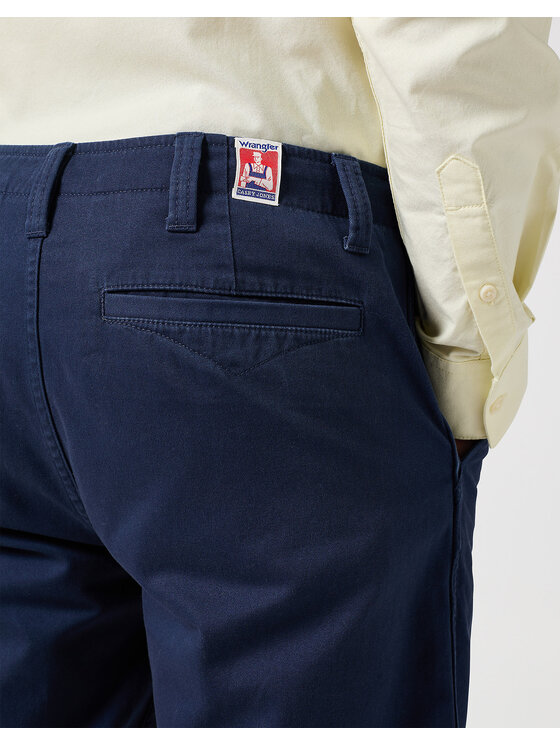 Wrangler Wrangler Szorty materiałowe CASEY CHINO SHORTS Niebieski Regular Fit