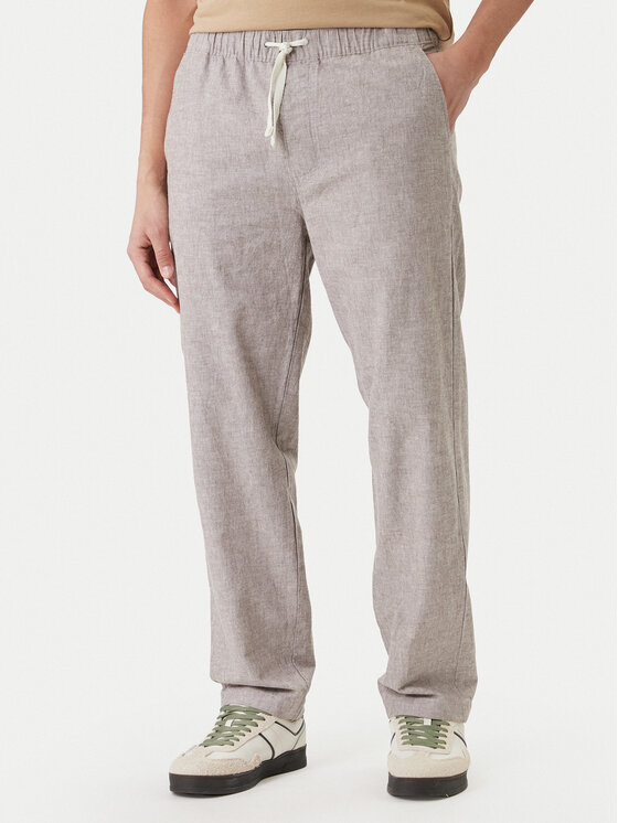 Tommy Jeans Pantaloni din material Sonny DM0DM22820 Bej Slim Fit