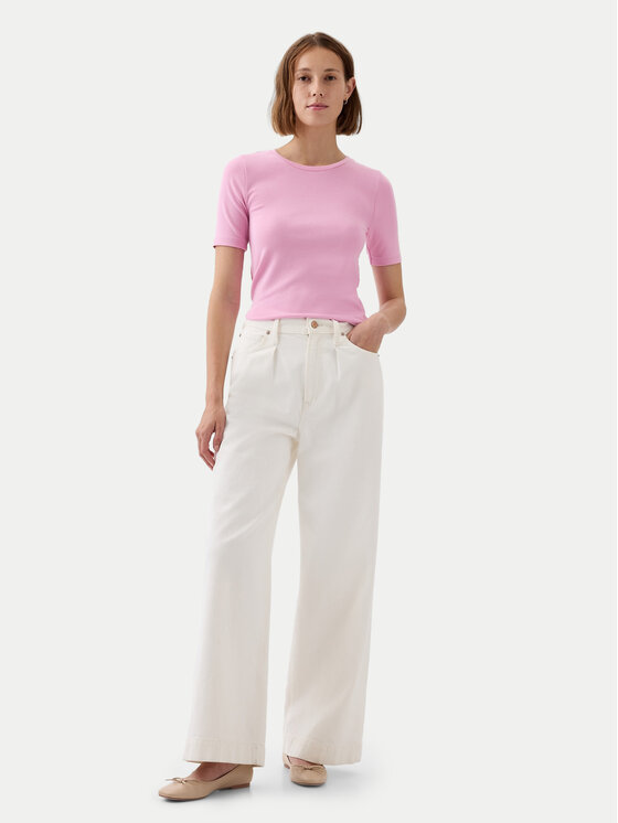 Gap Gap Póló 540635-10 Rózsaszín Slim Fit