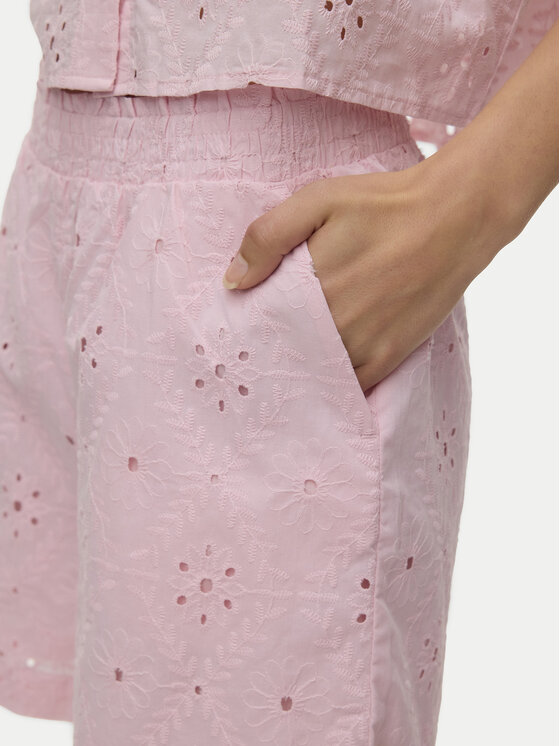 Vero Moda Vero Moda Szorty materiałowe Eliza 10346709 Różowy Regular Fit