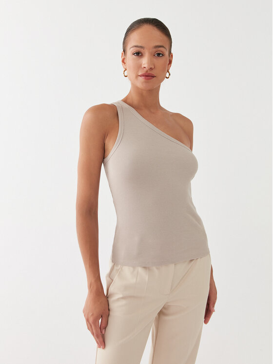 Gestuz Gestuz Top Drew 10906258 Béžová Slim Fit