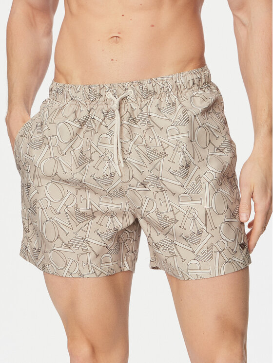 Emporio Armani Emporio Armani Pantaloni scurți pentru înot EM000583 AF20440 F6056 Gri Regular Fit