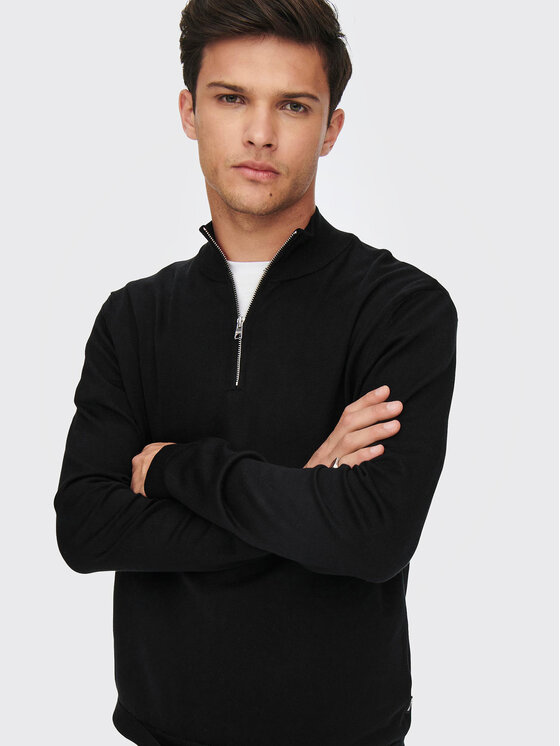 Only & Sons Only & Sons Πουλόβερ Wyler 22021264 Μαύρο Regular Fit