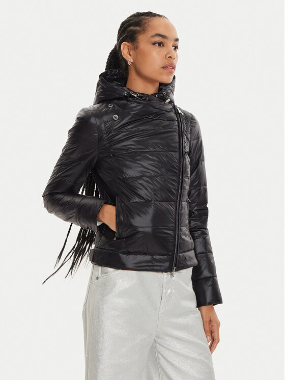 Patrizia Pepe Patrizia Pepe Μπουφάν μεταβατικό 8O0135/A503-K103 Μαύρο Regular Fit